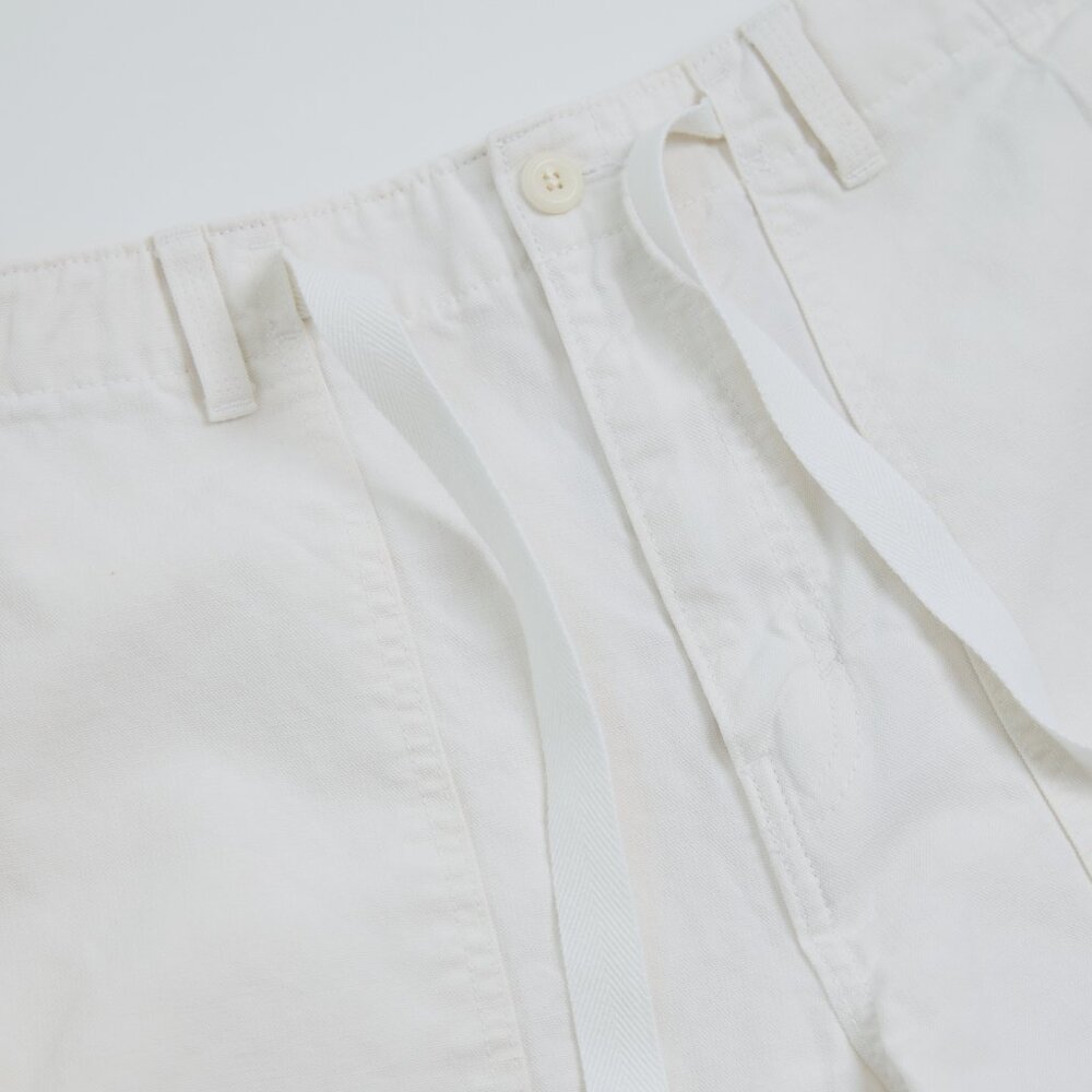 Men's Banana Republic Relaxed Cotton/Linen Utility Short | Off-White | Size 32